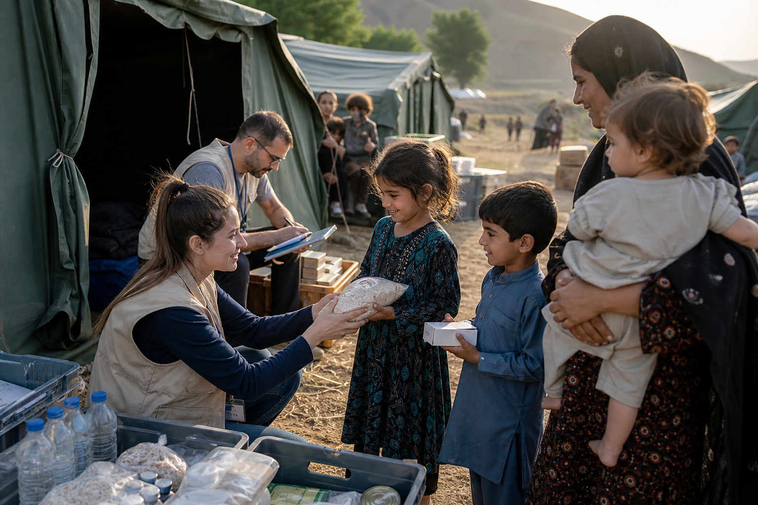 Aide humanitaire VOCA sur le terrain